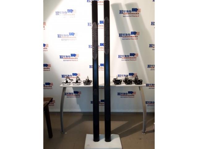 CREW CAB BLACK 4"SIDE STEP BAR RUNNING BOARDS